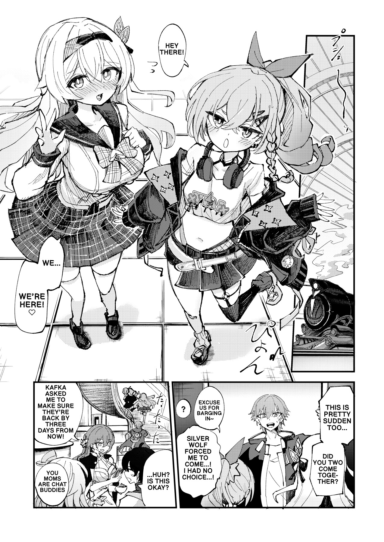 Hentai Manga Comic-Besties in the Trailblazer's Room-Read-4